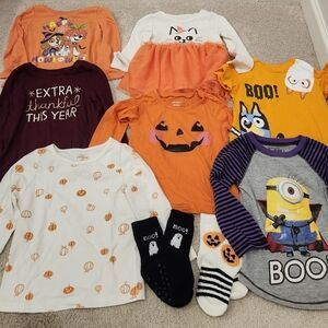 2T/24 Months Halloween and Fall Themed Kids Clothing Set